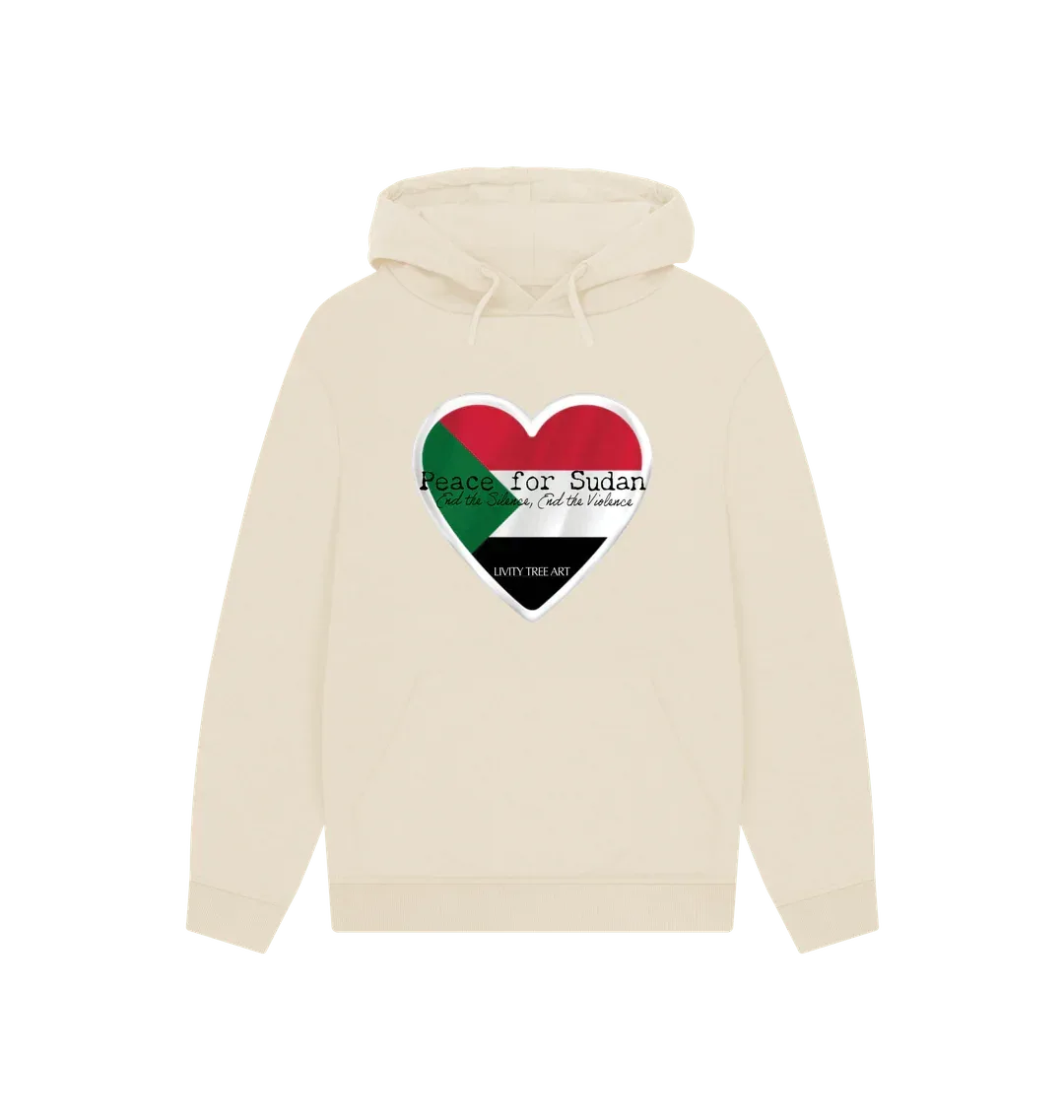 Peace for Sudan Unisex Kangaroo Pocket Hoody - Livity Tree Art