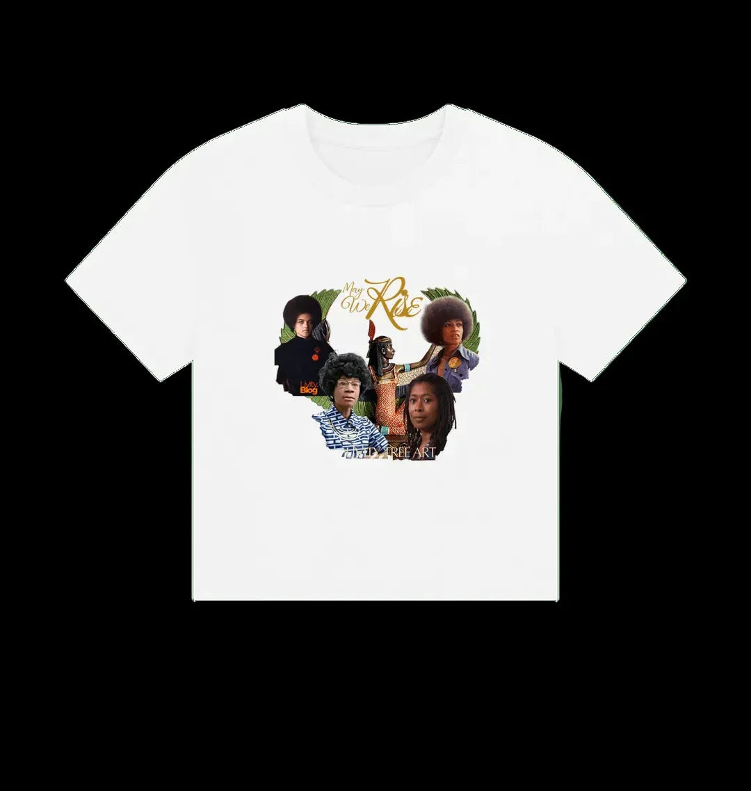 May We Rise Women's Boxy Tee - Livity Tree Art