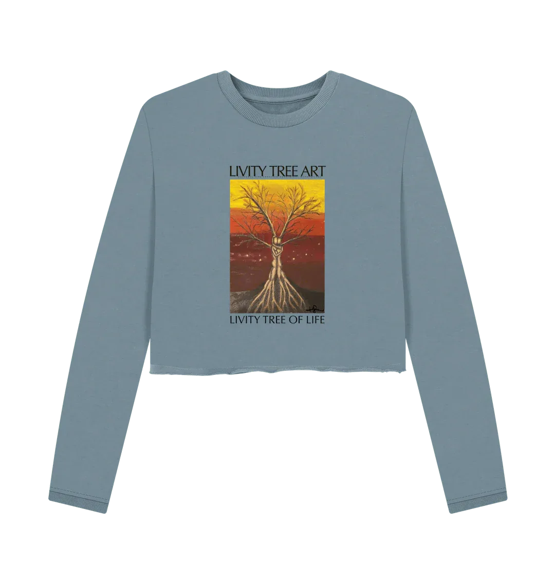 Livity Tree of Life Organic Women's Boxy Jumper - Livity Tree Art