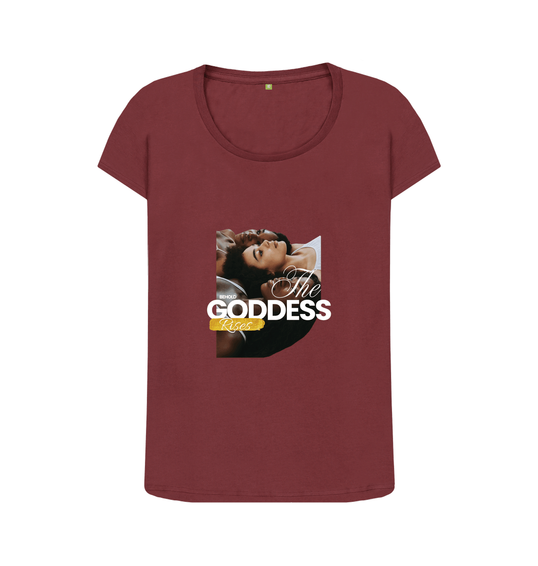 Red Wine Printed T-shirt Front