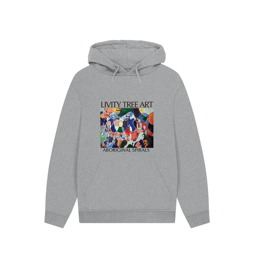 Athletic Grey Printed Hoody Front