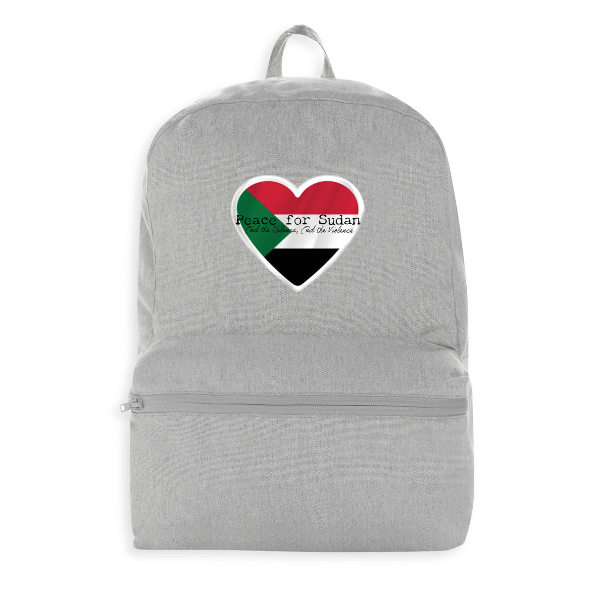 Peace for Sudan Backpack - Recycled Cotton Premium Plus | Tree of Life Art - Tree of Life Art