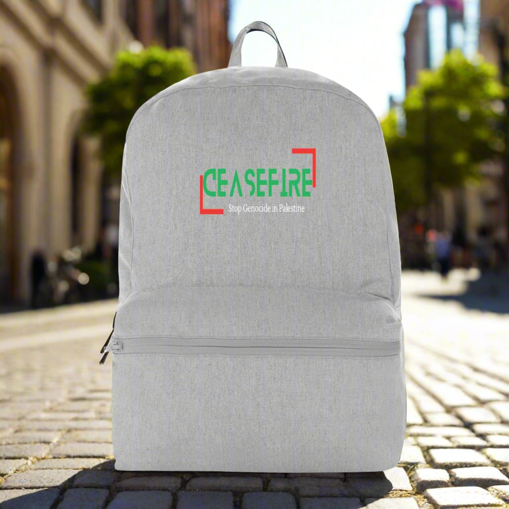 Ceasefire Palestine Backback - 100% Recycled Premium Plus | Tree of Life Art - Tree of Life Art