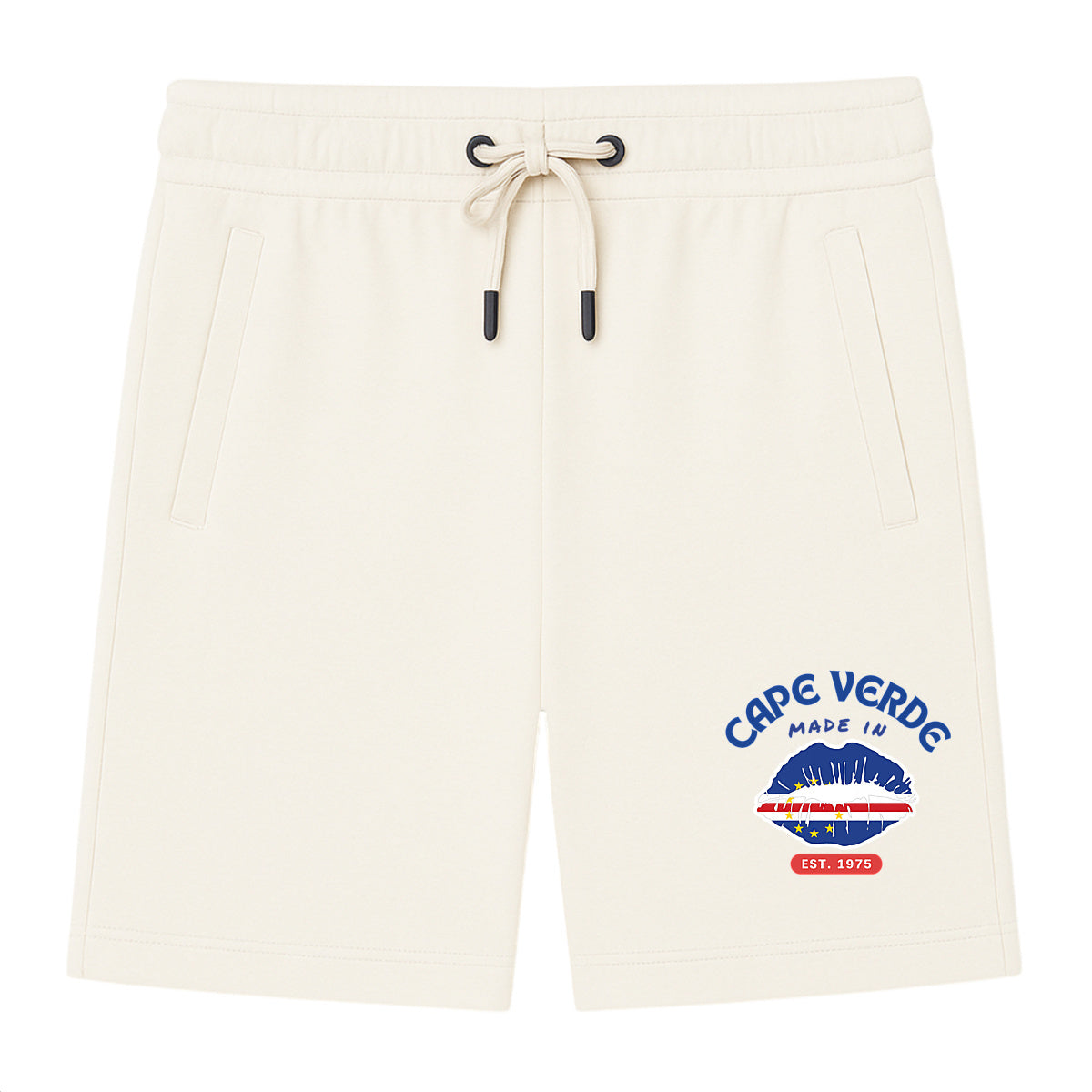 Made in Cape Verde, Men's Shorts Made in Portugal, 100% Organic Cotton - Tree of Life Art