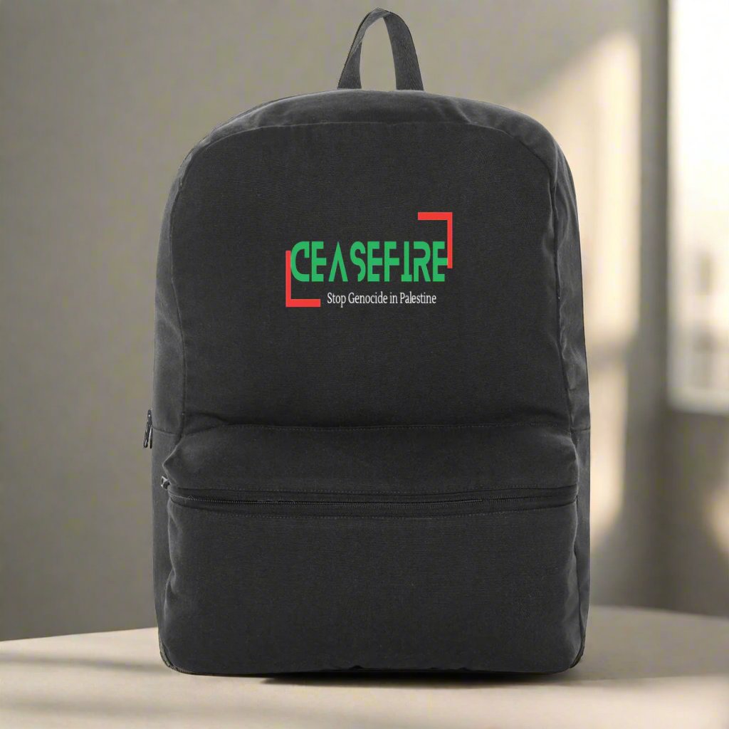 Ceasefire Palestine Backback - 100% Recycled Premium Plus | Tree of Life Art - Tree of Life Art