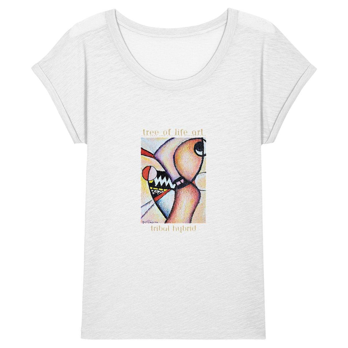 Tribal Hybrid Premium Plus Organic Cotton T-shirt Dress | Tree of Life Art - Tree of Life Art