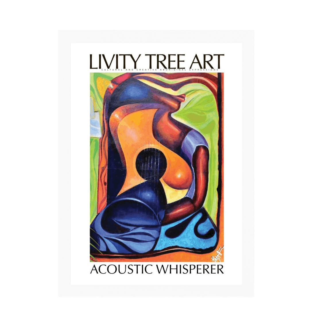 White Frame Framed art print Front