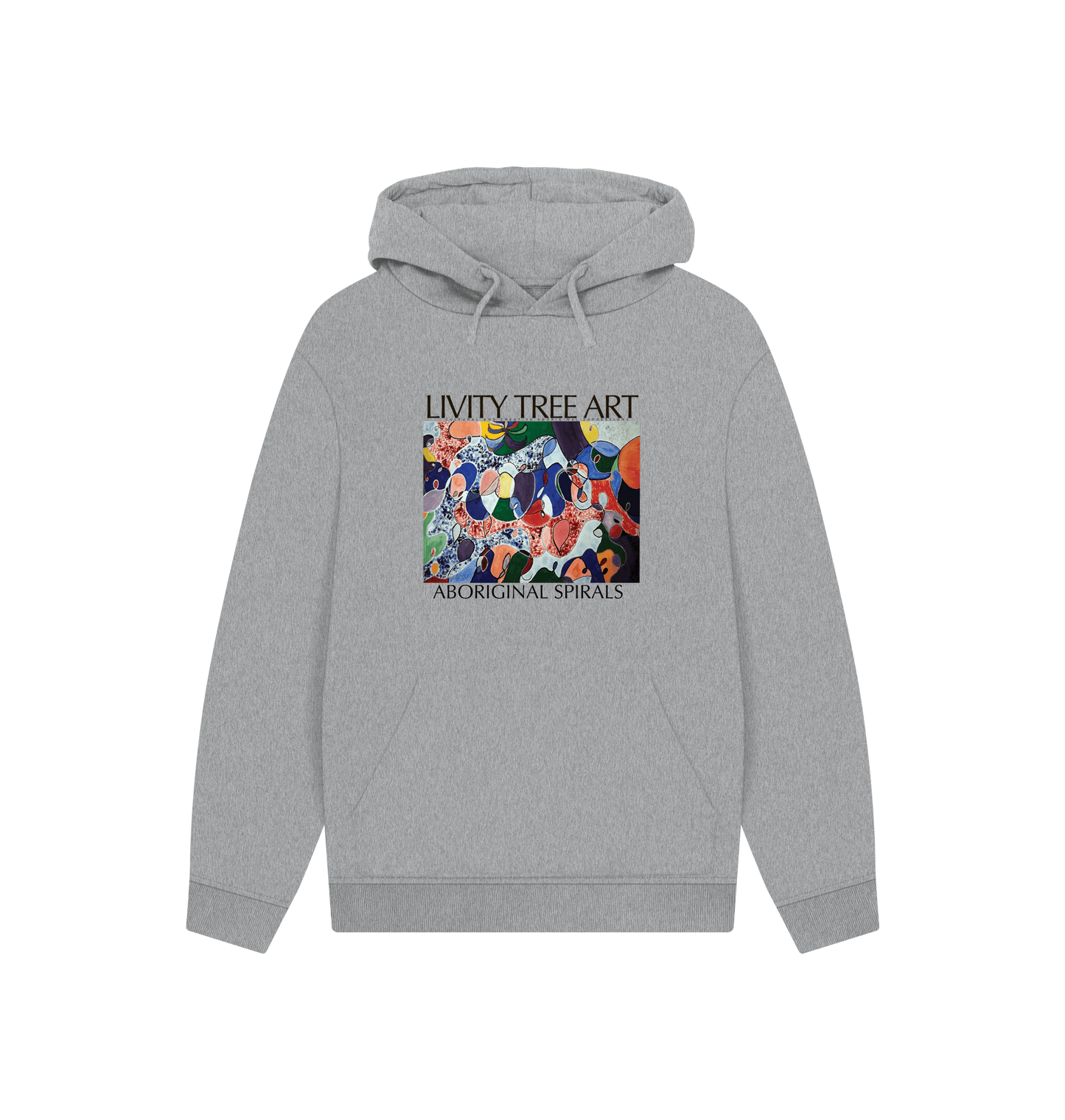 Athletic Grey Printed Hoody Front