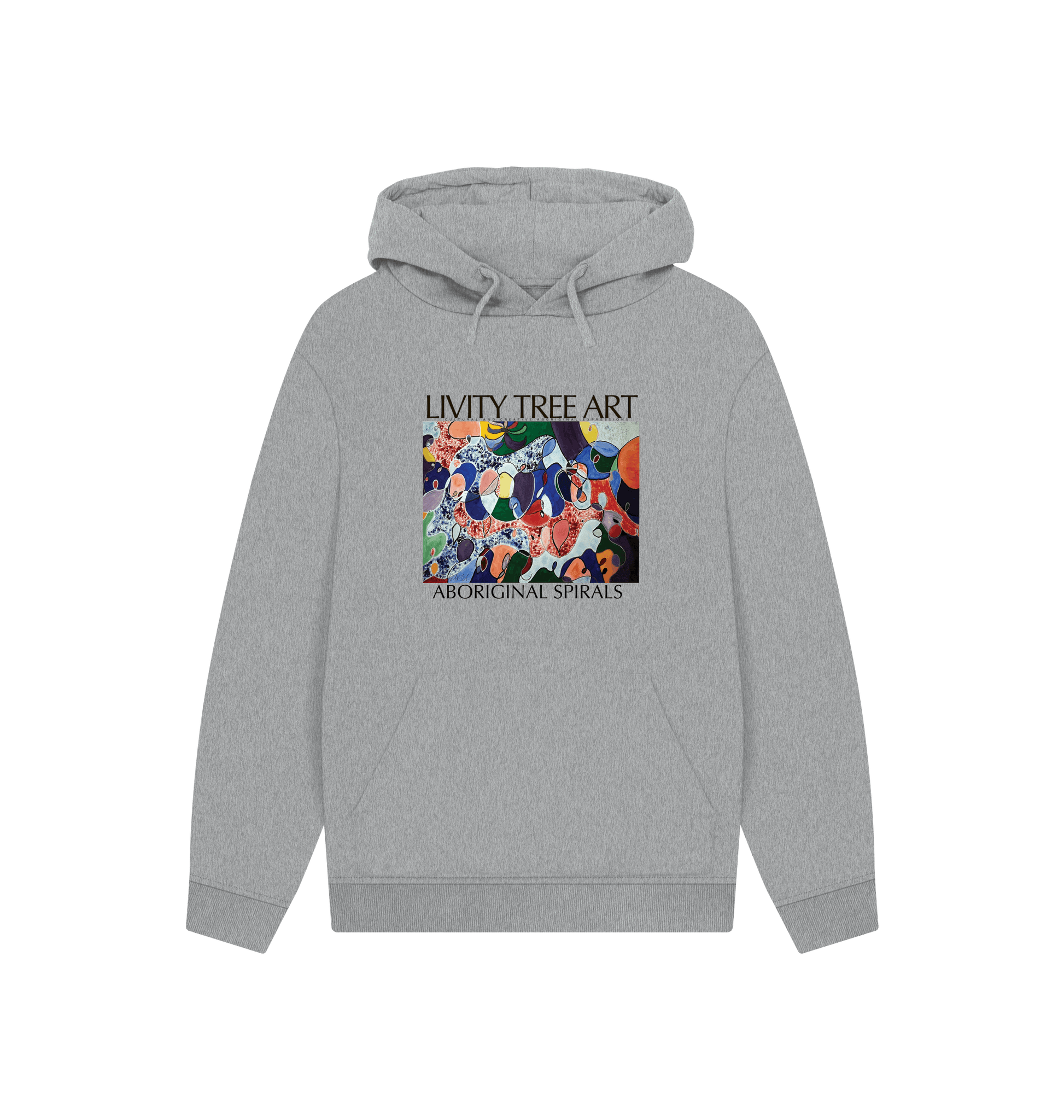 Athletic Grey Printed Hoody Front