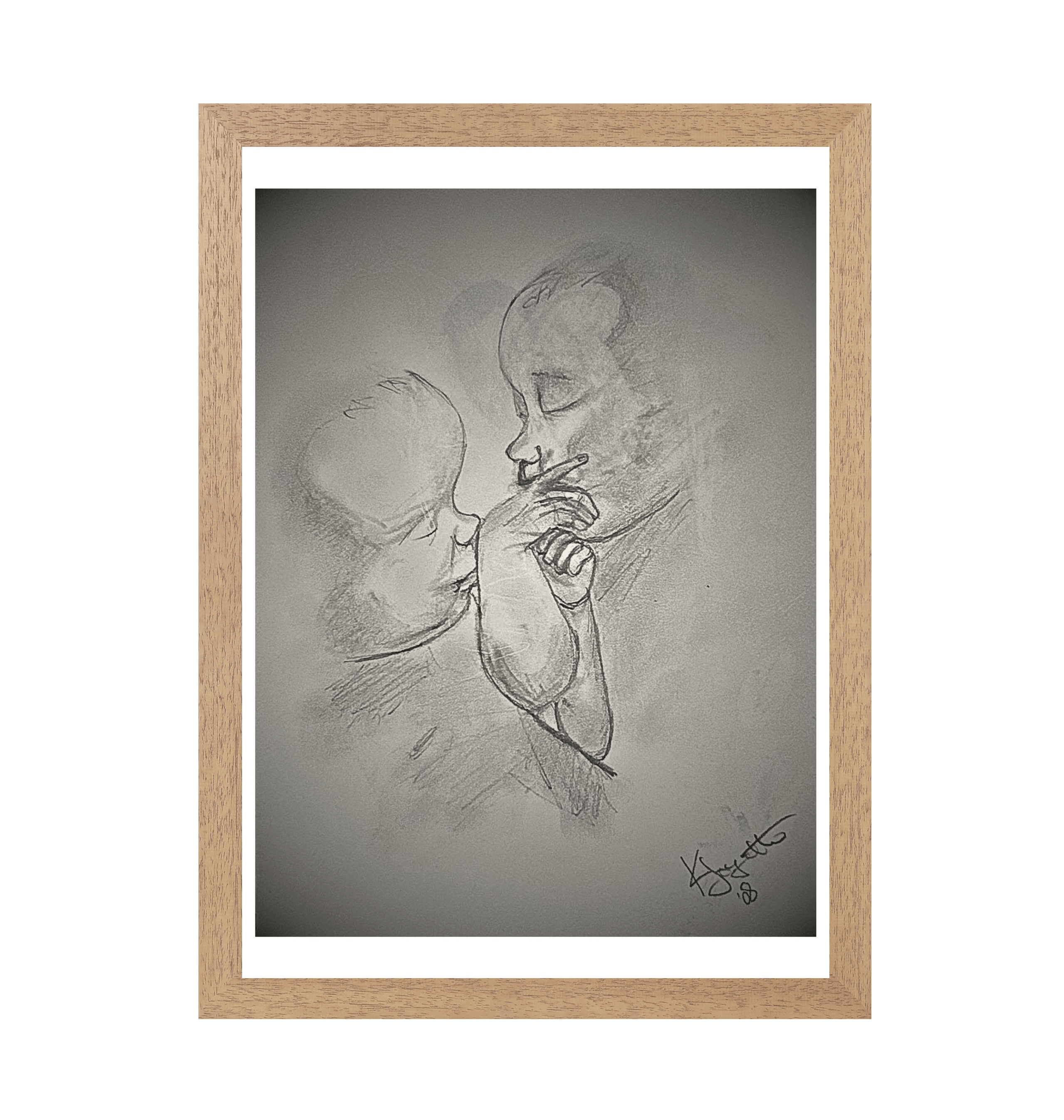 Natural Frame Framed art print Front