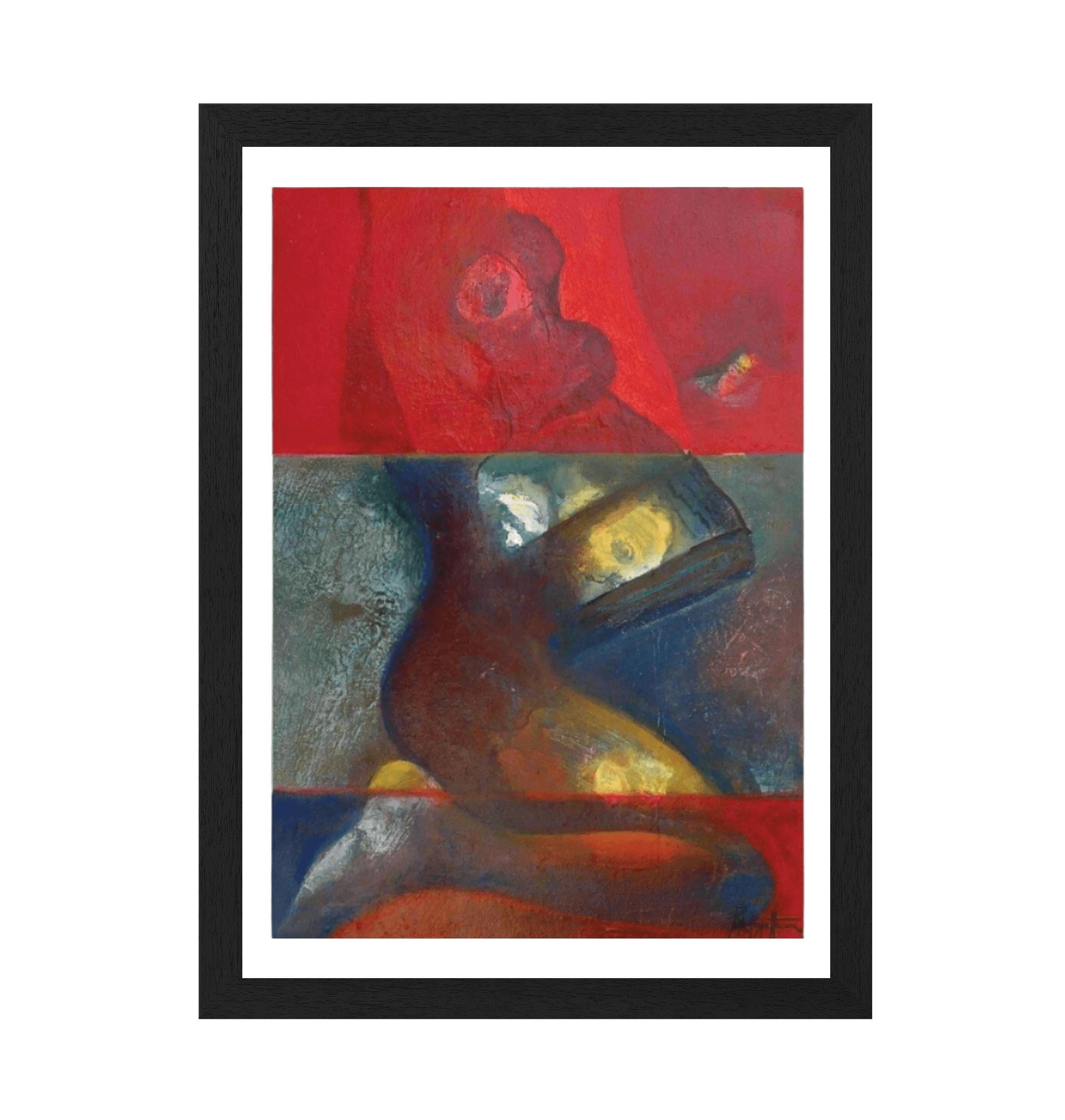 Black Frame Framed art print Front