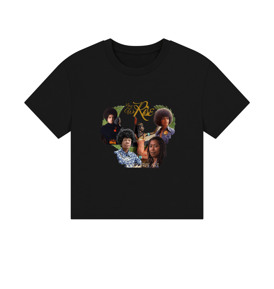 Black Printed T-shirt Front