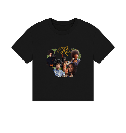 Black Printed T-shirt Front