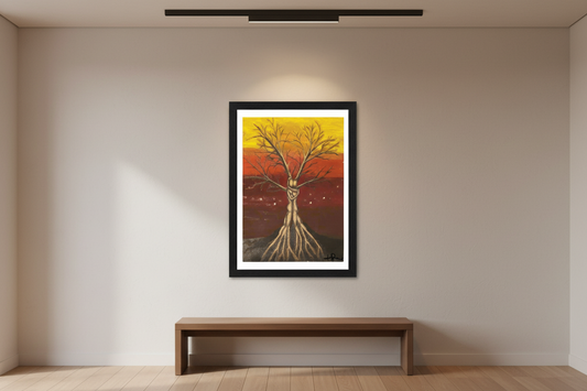 Black Frame Framed art print Front