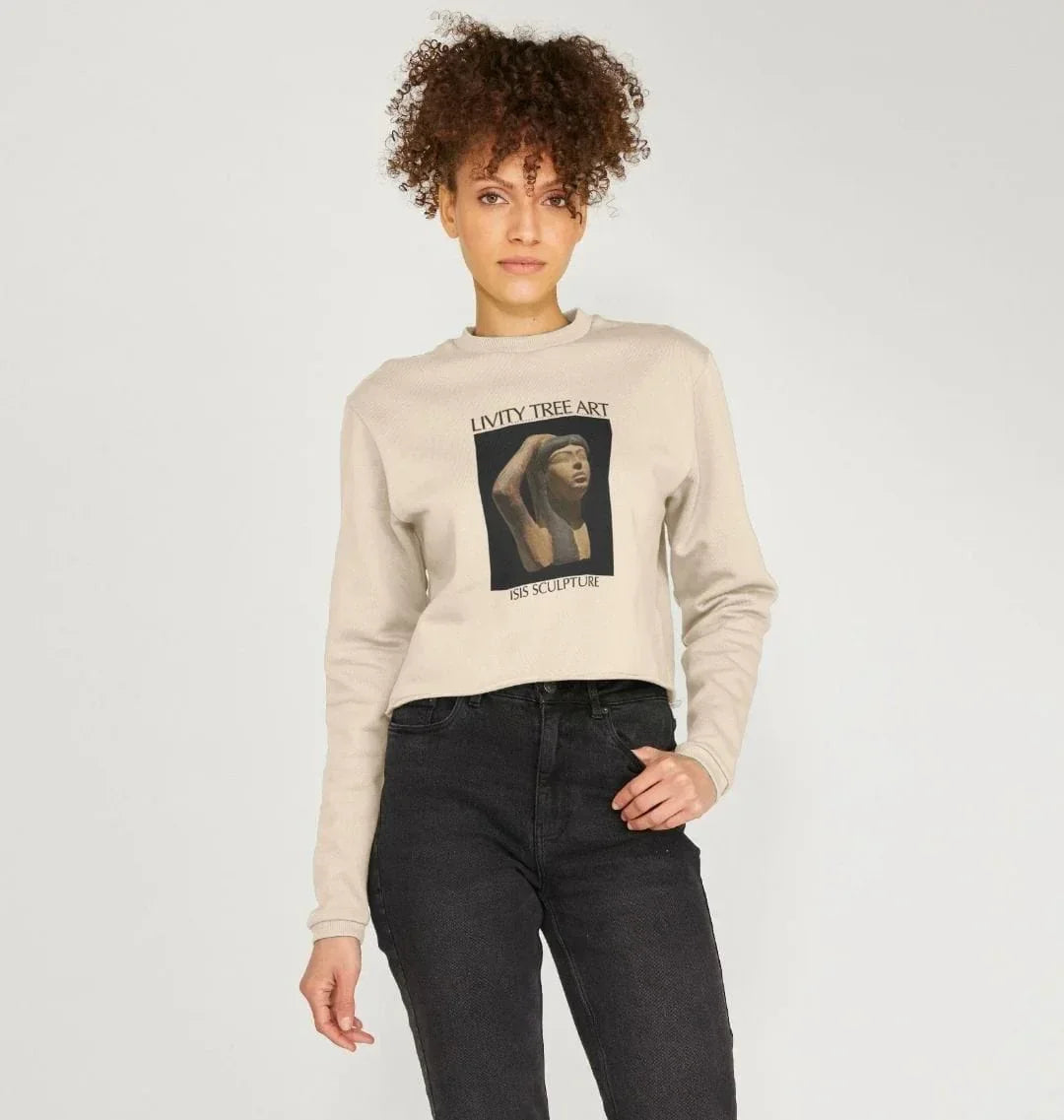 Isis Sculpture Women's Boxy Jumper - Livity Tree Art