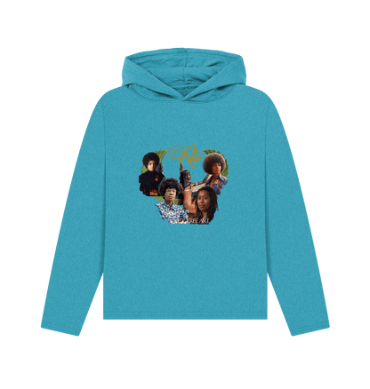 Ocean Blue Recycled Hoody Front