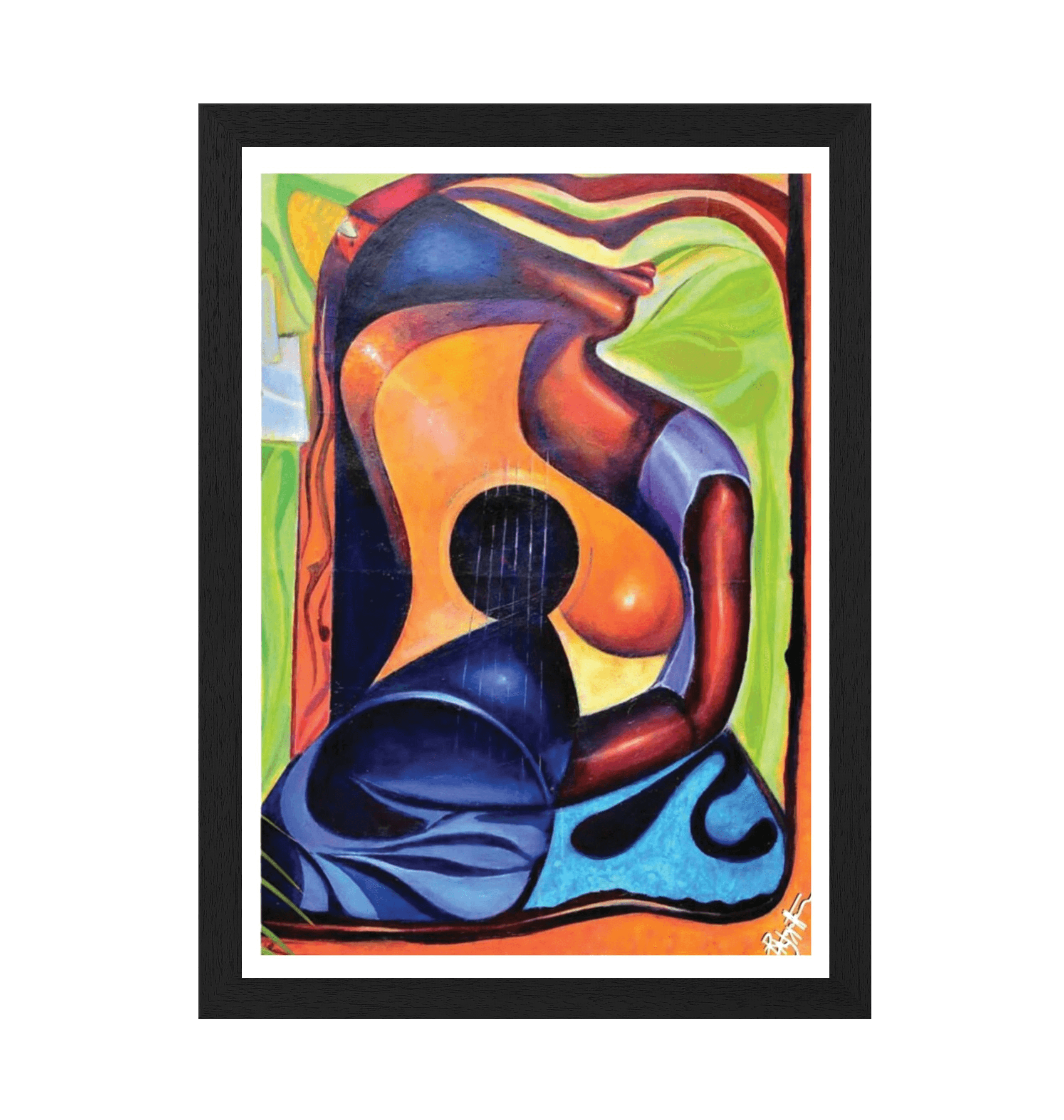 Black Frame Framed art print Front