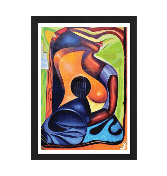 Black Frame Framed art print Front