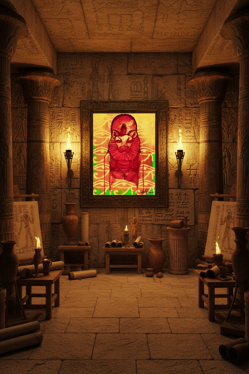 The Rastafarian Sekhmet Mother | Classic Semi-Glossy Paper Poster