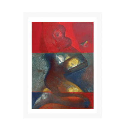 White Frame Framed art print Front