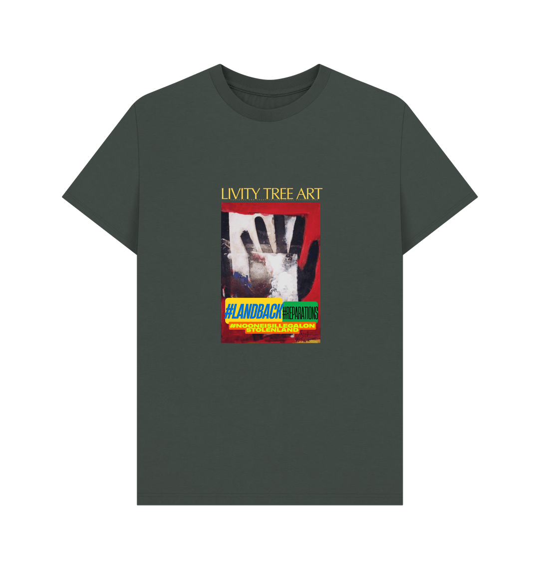 Dark Grey Printed T-shirt Front