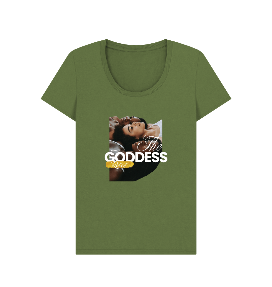 Khaki Printed T-shirt Front