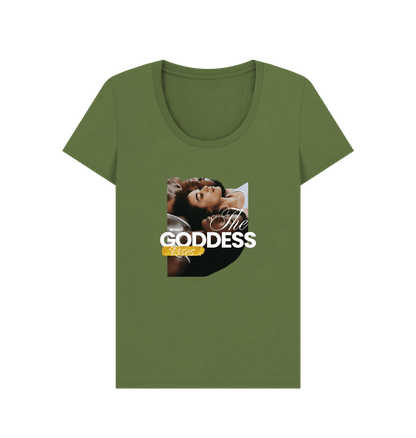 Khaki Printed T-shirt Front