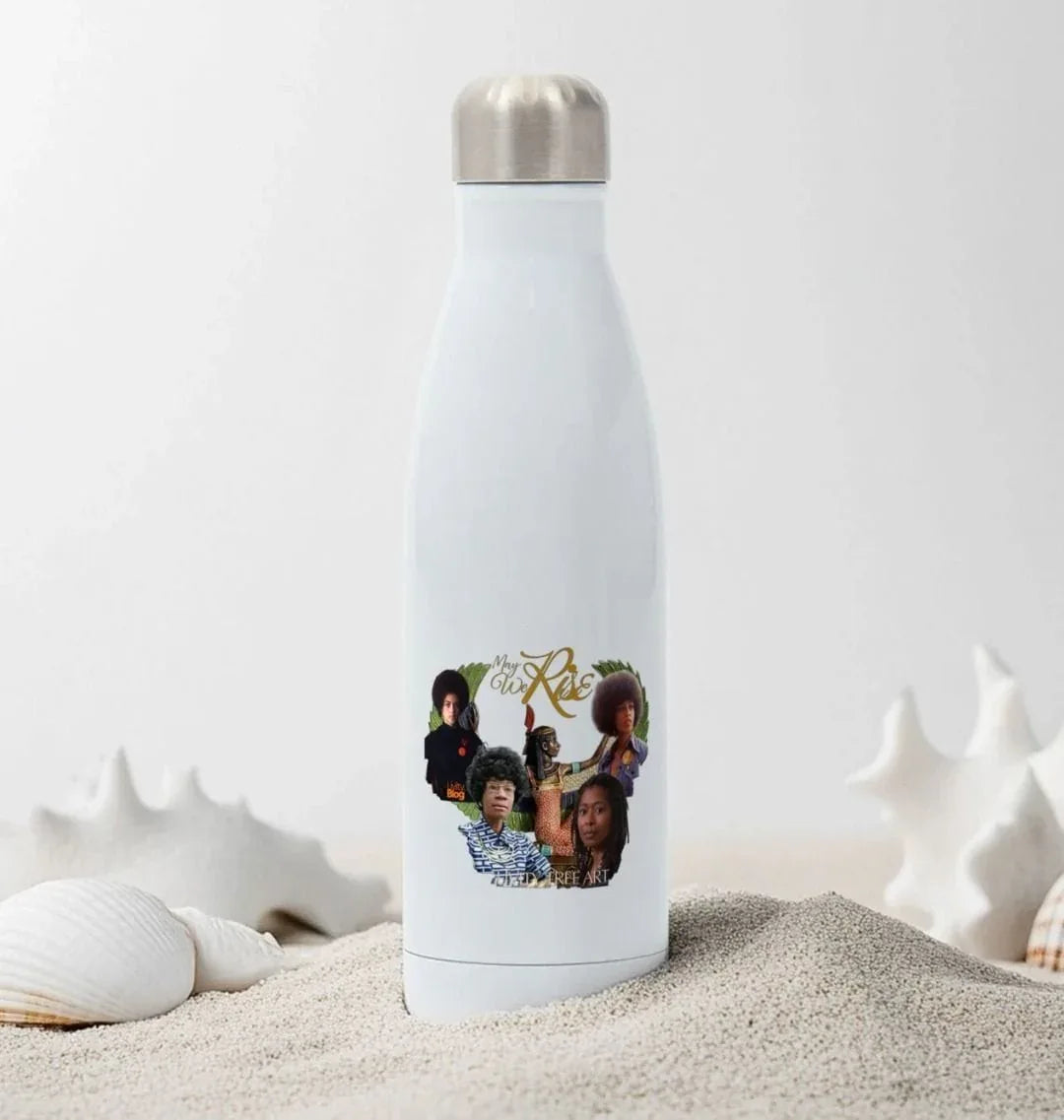 May We Rise Stainless Steel Bottle - Livity Tree Art