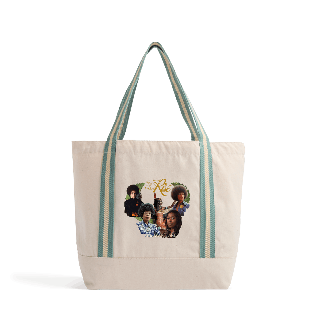 Natural/Sage Green Heat Transfer Bag Front