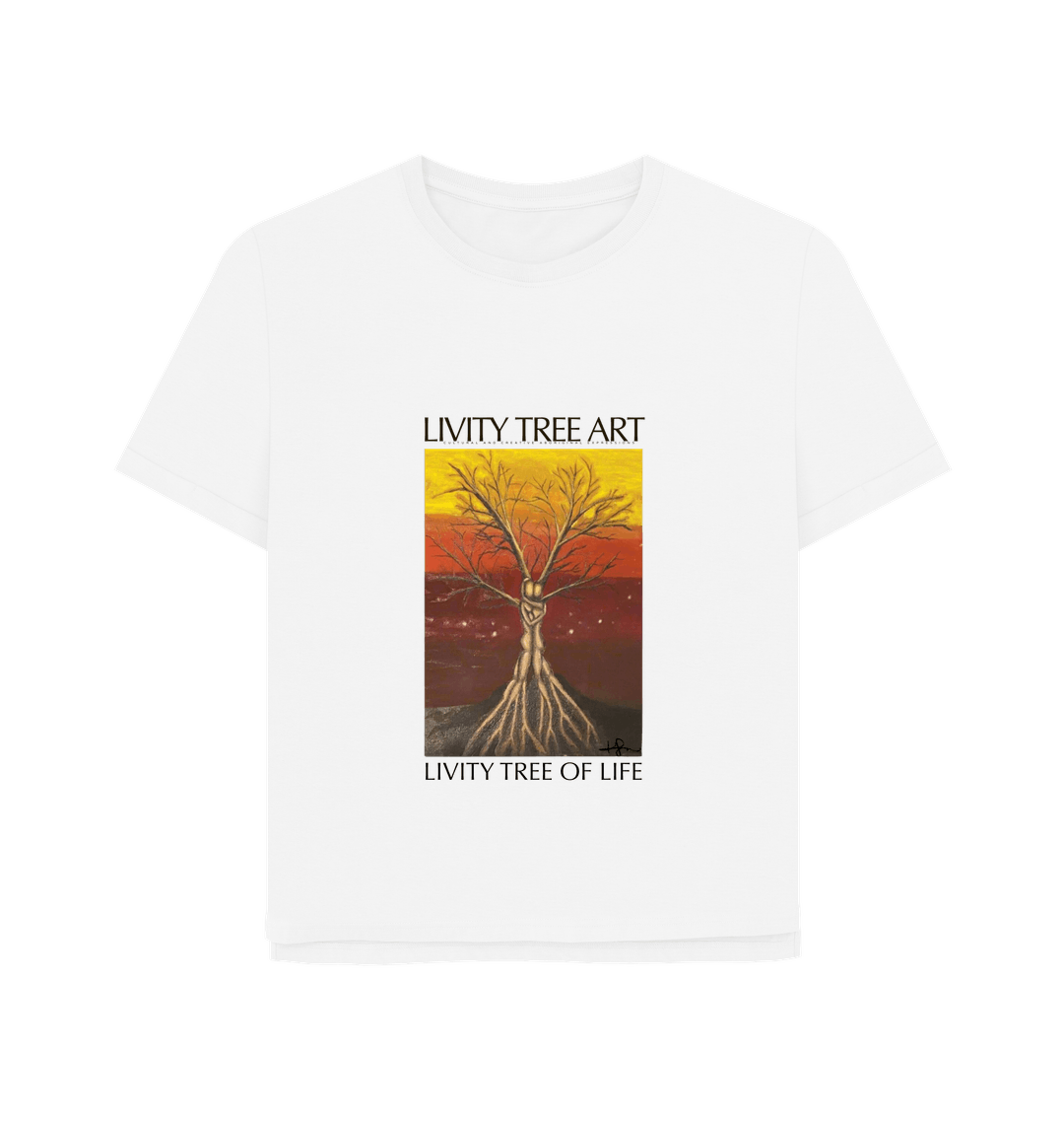 White Printed T-shirt Front