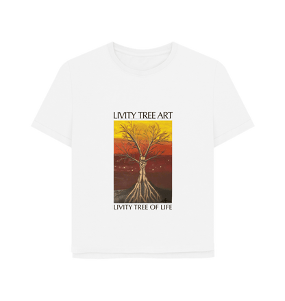 White Printed T-shirt Front