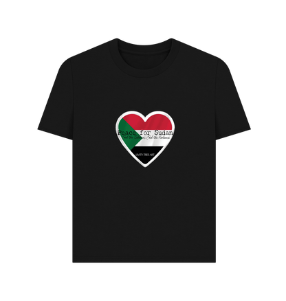 Black Printed T-shirt Front