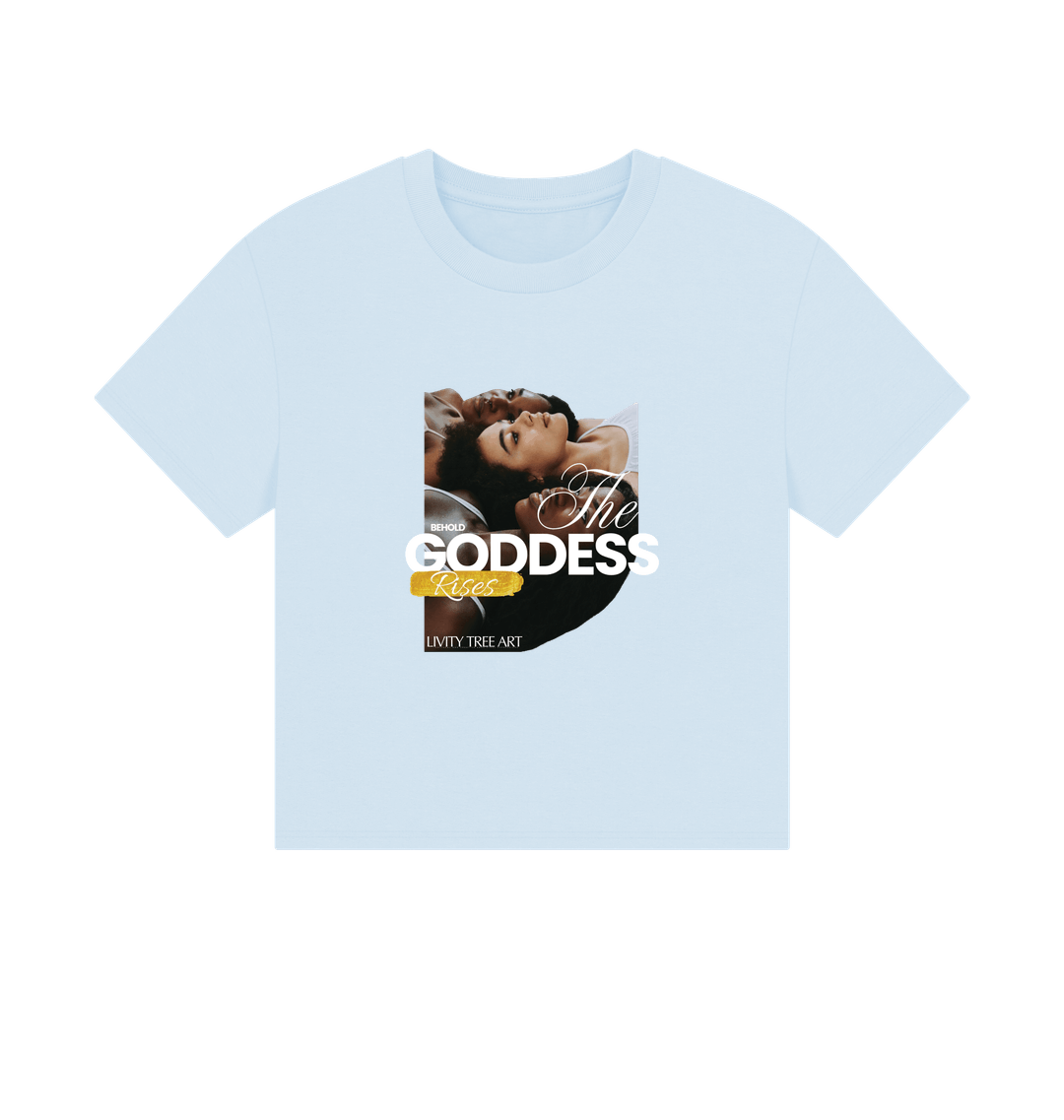 Sky Blue Printed T-shirt Front