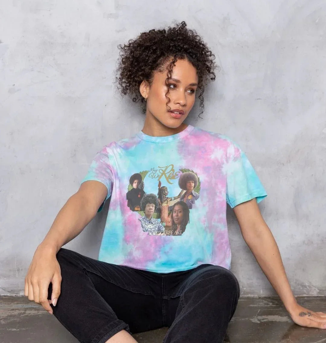 May We Rise Women's Boxy Tee - Livity Tree Art