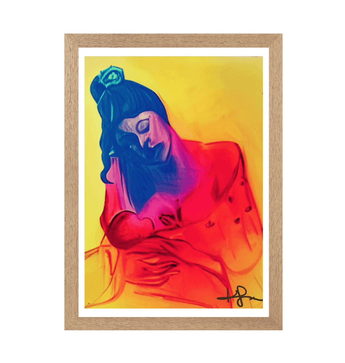 Natural Frame Framed art print Front