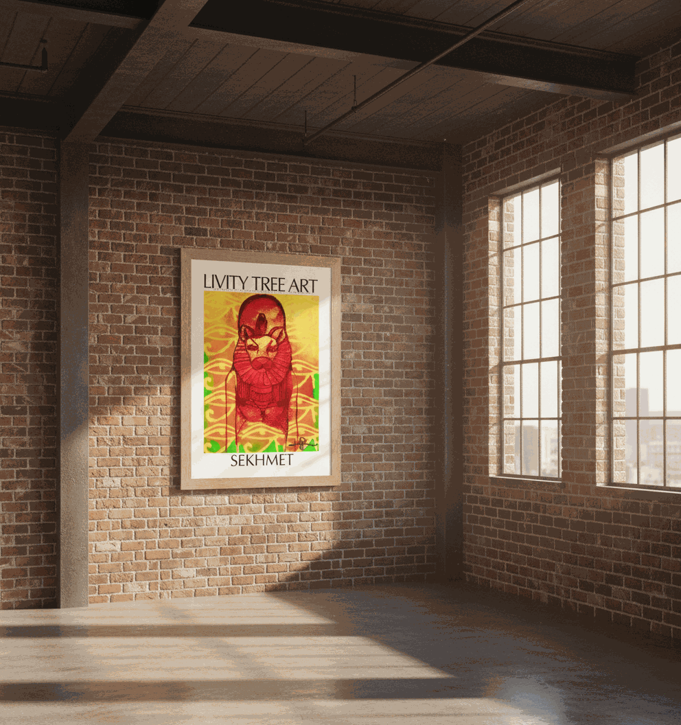 Sekhmet Goddess Rastafari Portrait