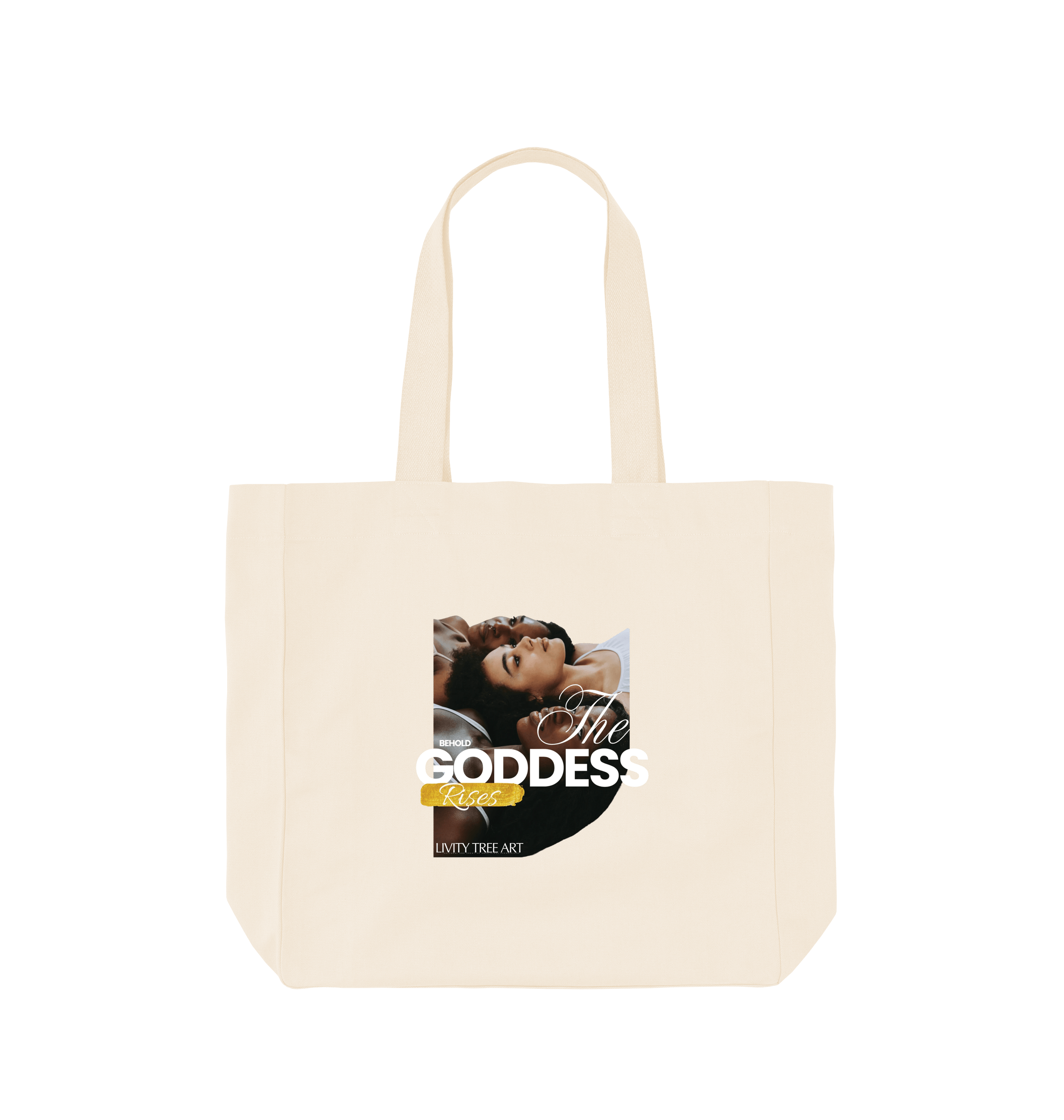 Natural Printed Bag Front