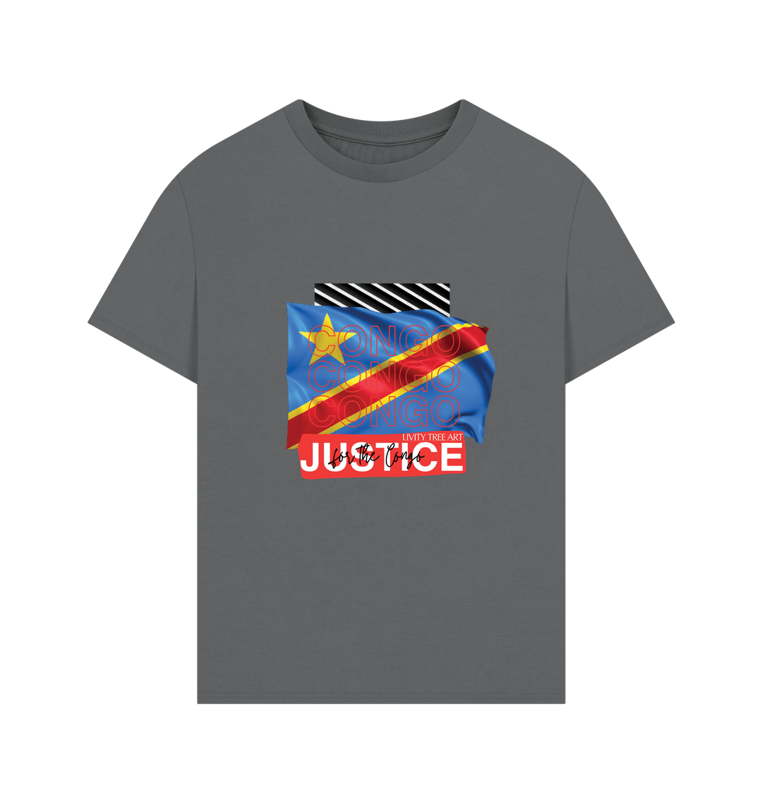 Slate Grey Printed T-shirt Front