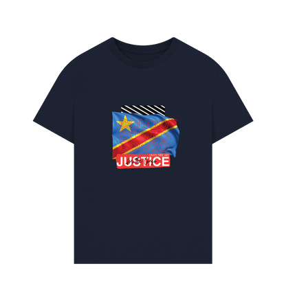 Navy Printed T-shirt Front