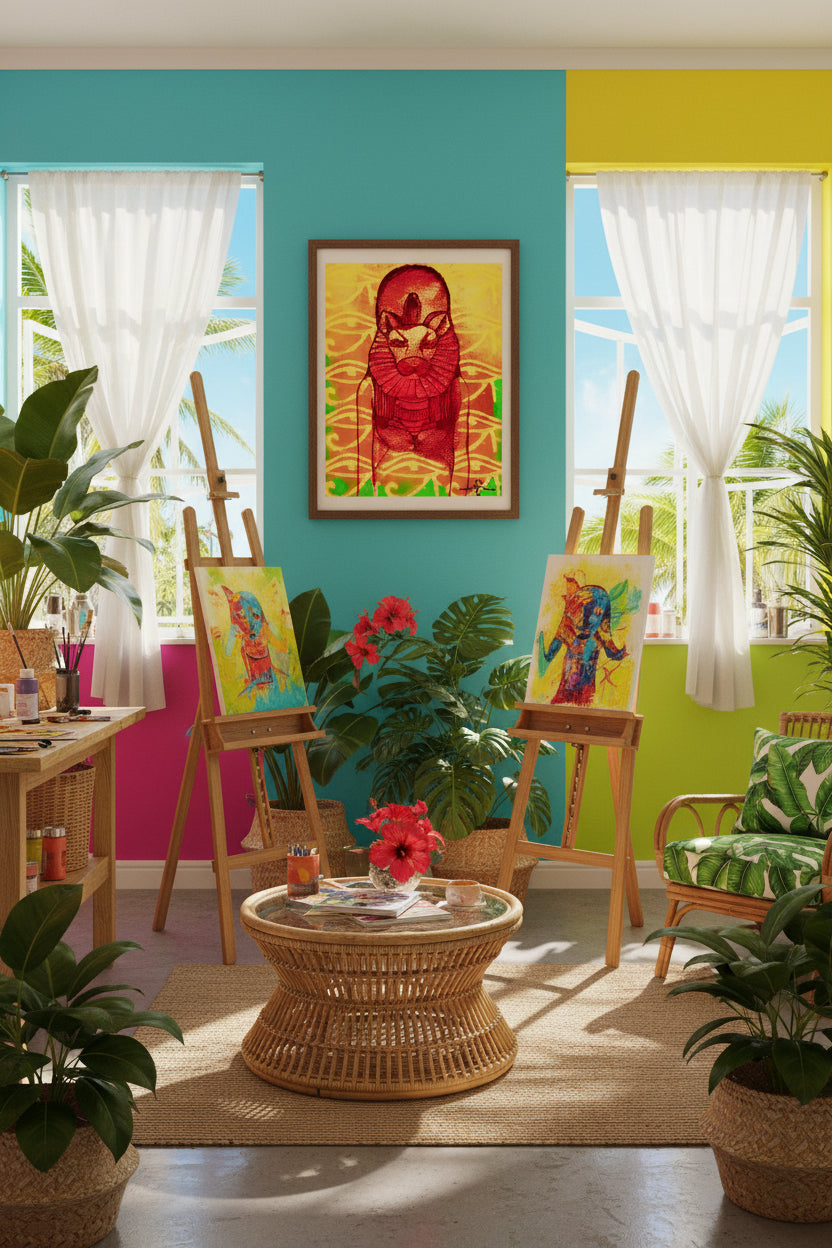 The Rastafarian Sekhmet Mother | Classic Semi-Glossy Paper Poster