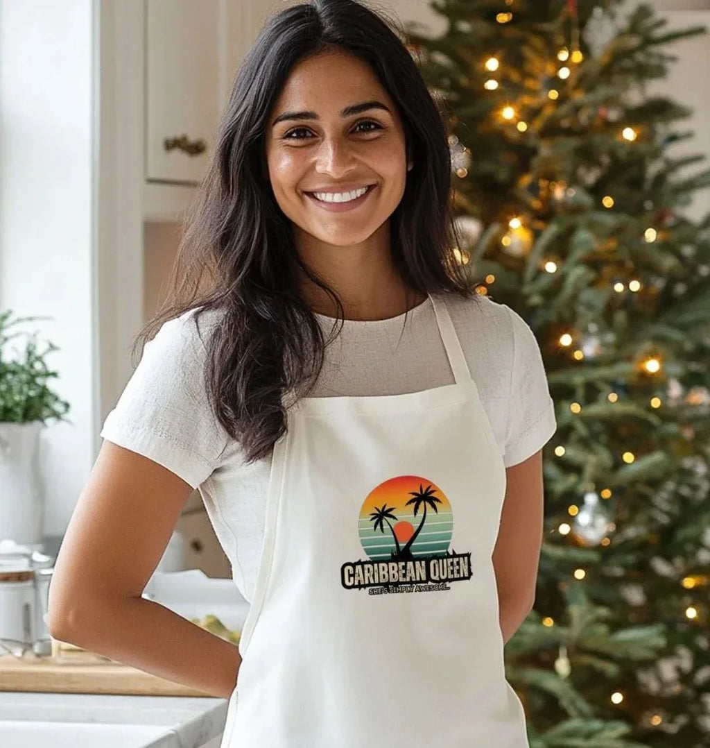 Caribbean Queen Organic Cotton Apron - Livity Tree Art