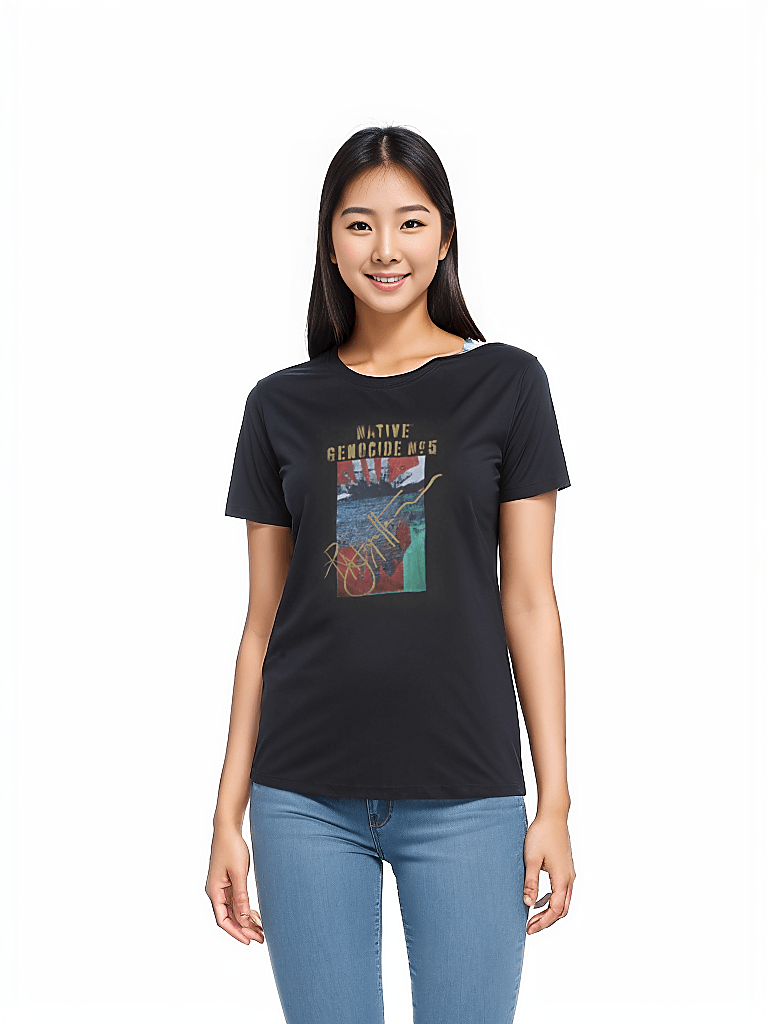 Native Genocide #5 Premium Lightweight Unisex T-shirt - 100% Organic Cotton | Tree of Life Art - Tree of Life Art