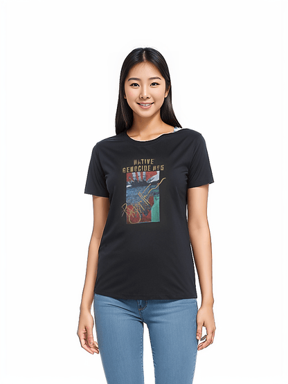 Native Genocide #5 Premium Lightweight Unisex T-shirt - 100% Organic Cotton | Tree of Life Art - Tree of Life Art