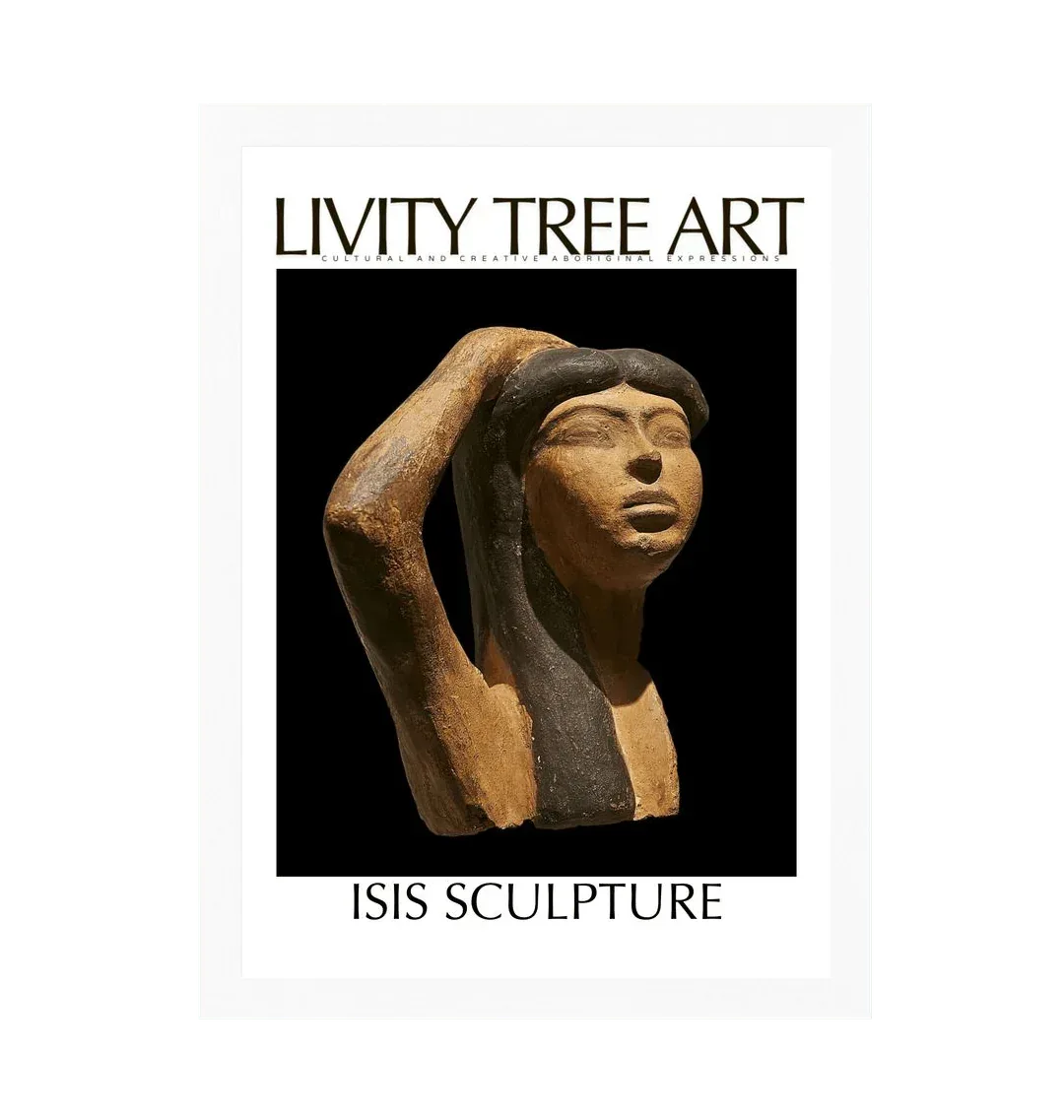Isis Sculpture Portrait Art Print (Hi-res Photo) - Livity Tree Art