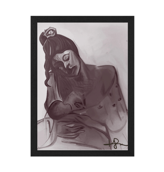 Black Frame Framed art print Front