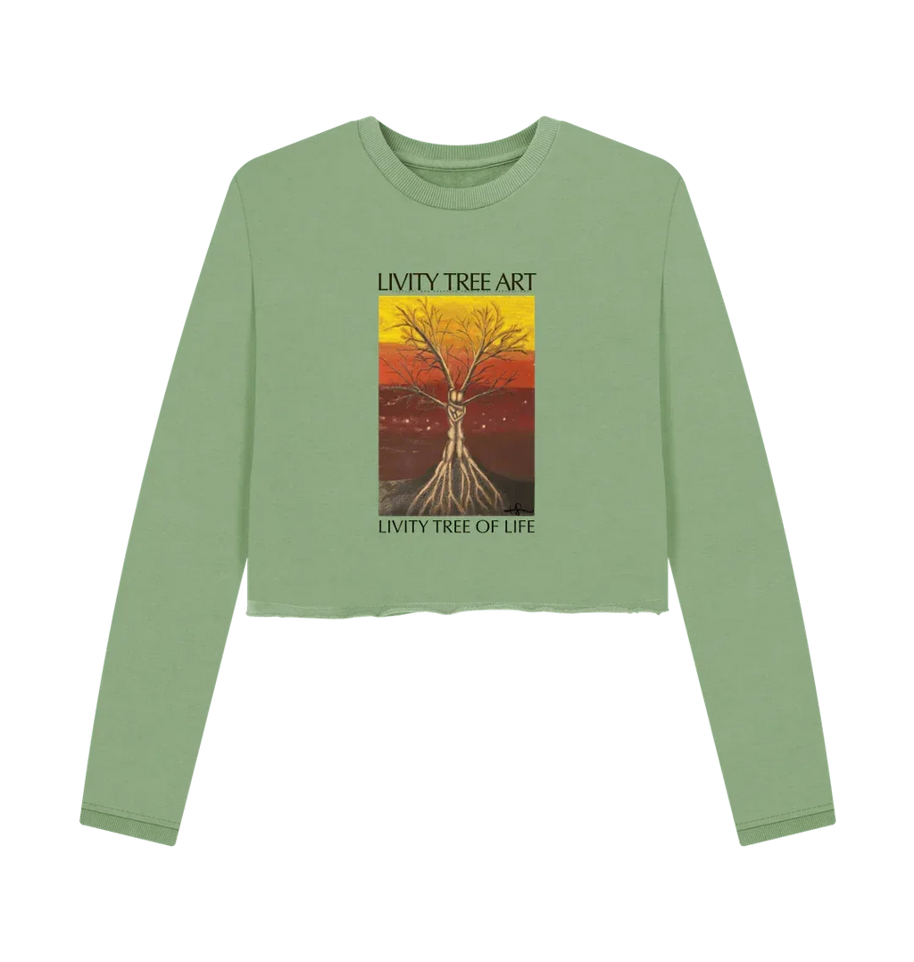 Livity Tree of Life Organic Women's Boxy Jumper - Livity Tree Art