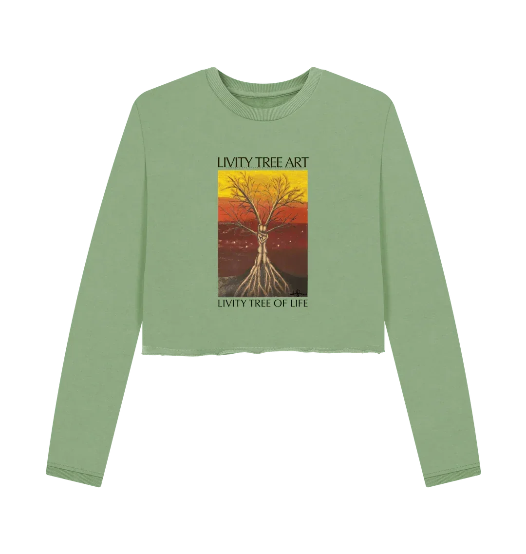 Livity Tree of Life Organic Women's Boxy Jumper - Livity Tree Art