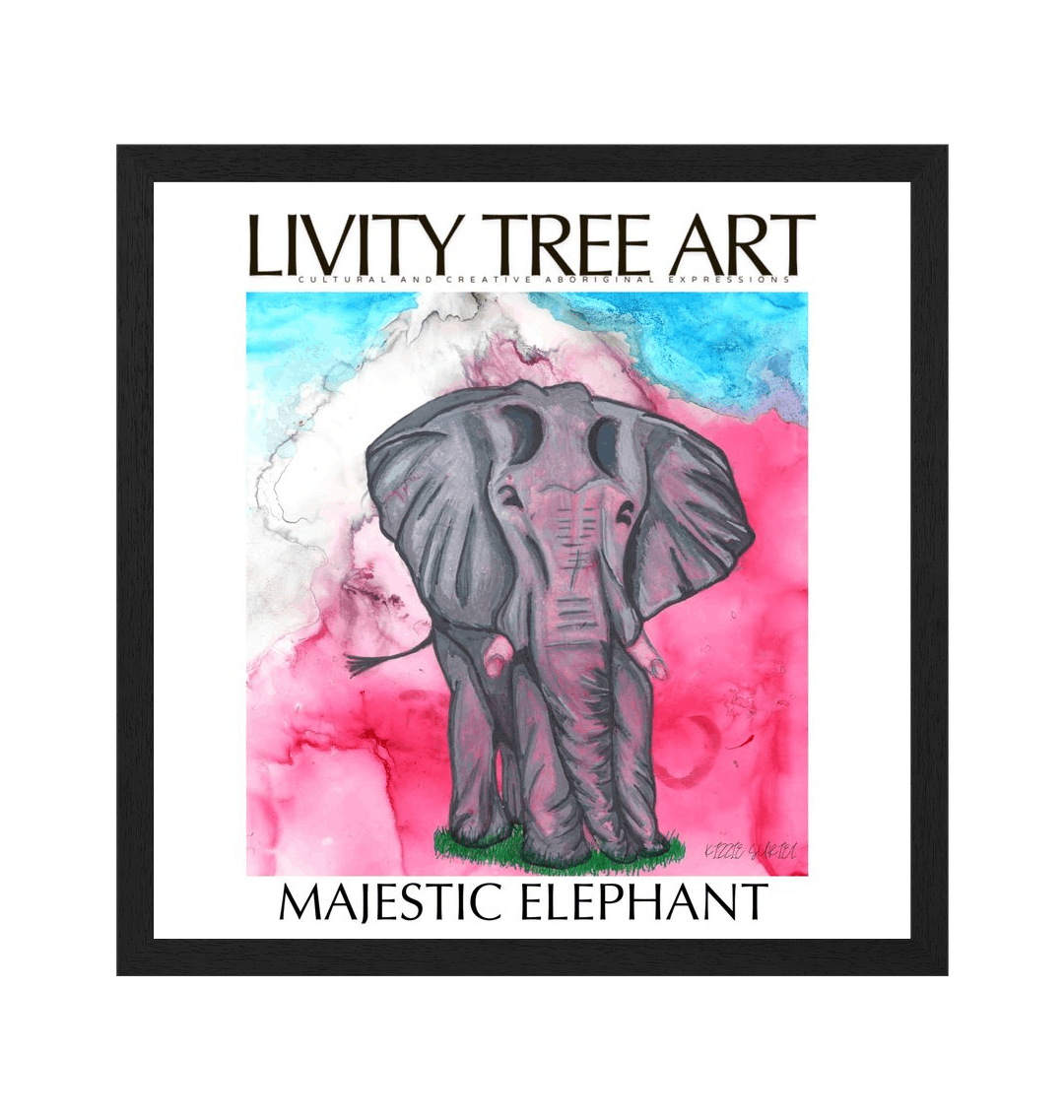 Black Frame Framed art print Front