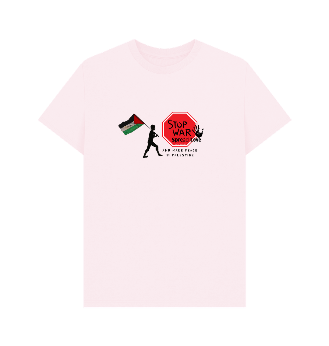 Pink Printed T-shirt Front