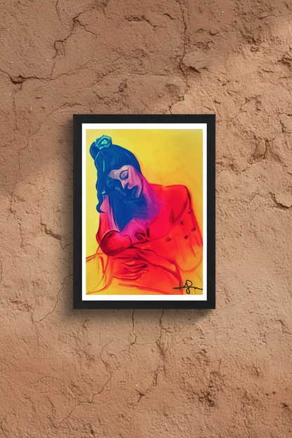 Black Frame Framed art print Front